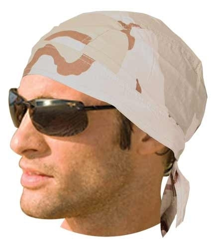 HW2683 Headwrap Camo Three Color Desert