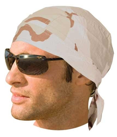 HW2683 Headwrap Camo Three Color Desert Headwraps Renegade Classics