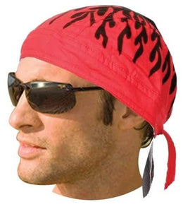 HW2673 Headwrap Red Flames Headwraps Renegade Classics