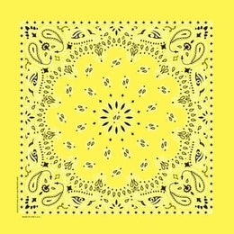 NT4403 Bandana Paisley Yellow Bandanas Carolina Mfg.