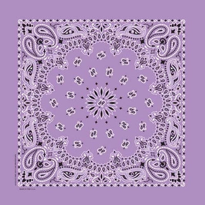 NT4405 Bandana Paisley Lavender Bandanas Carolina Mfg.