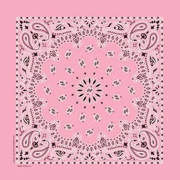 NT4408 Bandana Paisley Light Pink Bandanas Carolina Mfg.