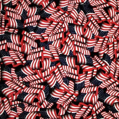 NT4416 Bandana Tossed American Flag Bandanas Carolina Mfg.