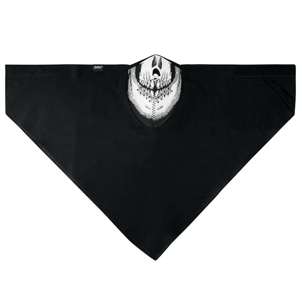WNEO113 NEODANNA Mask- Cotton/Neoprene- Skull Half Face Masks ZAN Headgear