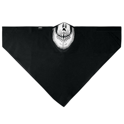 WNEO113 NEODANNA Mask- Cotton/Neoprene- Skull Half Face Masks ZAN Headgear