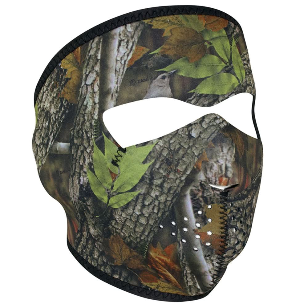 WNFM238 ZAN® Full Mask- Neoprene- Forest Camo Full Face Masks ZAN Headgear