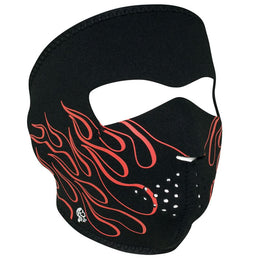 WNFM045 ZAN® Full Mask- Neoprene- Orange Flame Full Face Masks ZAN Headgear