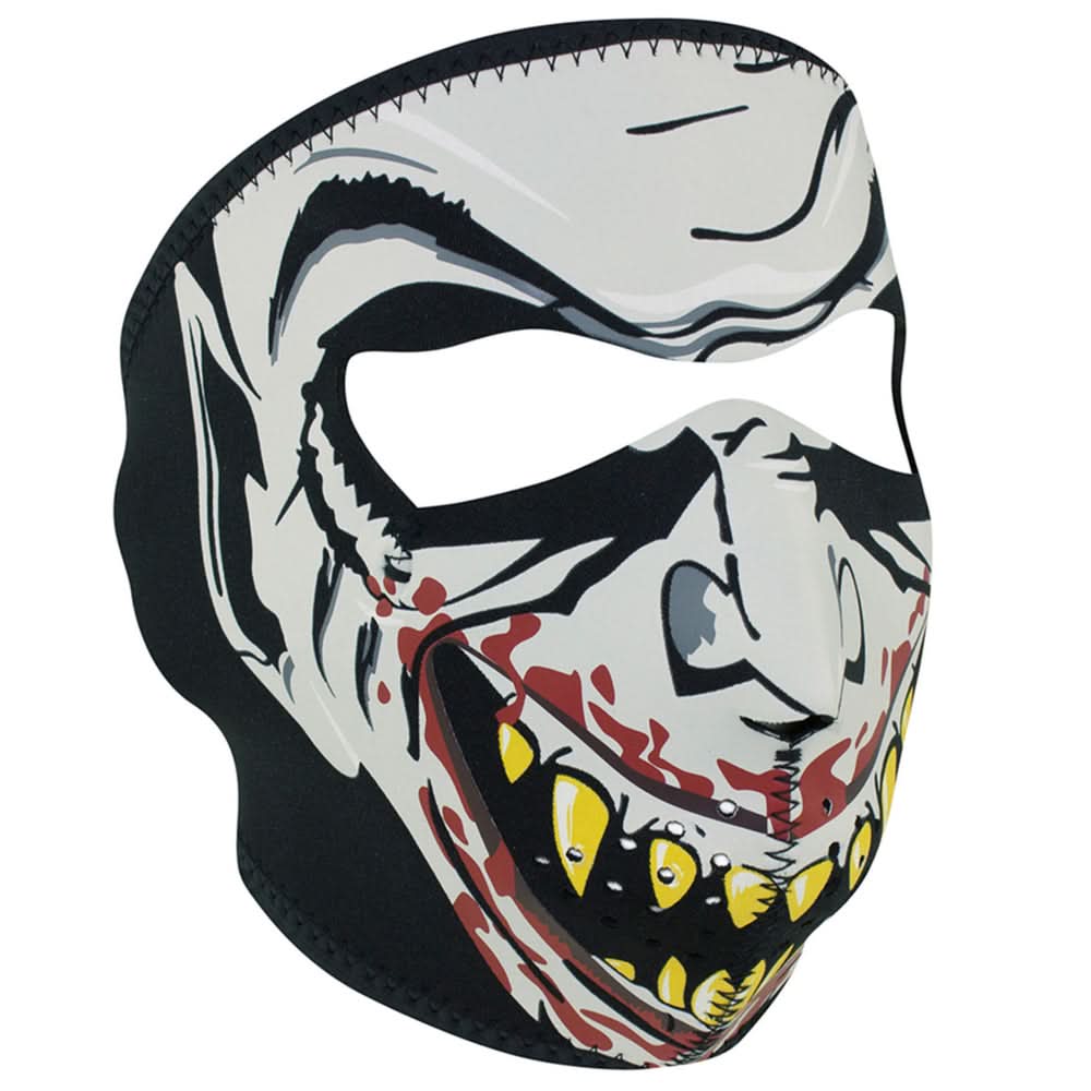 WNFM067G ZAN® Full Mask- Neoprene- Vampire, Glow in the Dark Full Face Masks ZAN Headgear