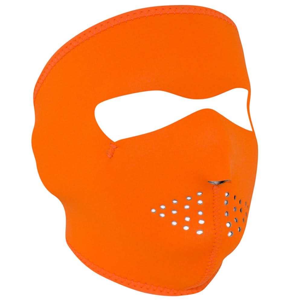 WNFM142 ZAN® Full Mask- Neoprene- High-Visibility Orange Full Face Masks ZAN Headgear
