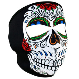 WNFM413 ZAN® Full Mask- Neoprene- Muerte Skull Full Face Masks ZAN Headgear