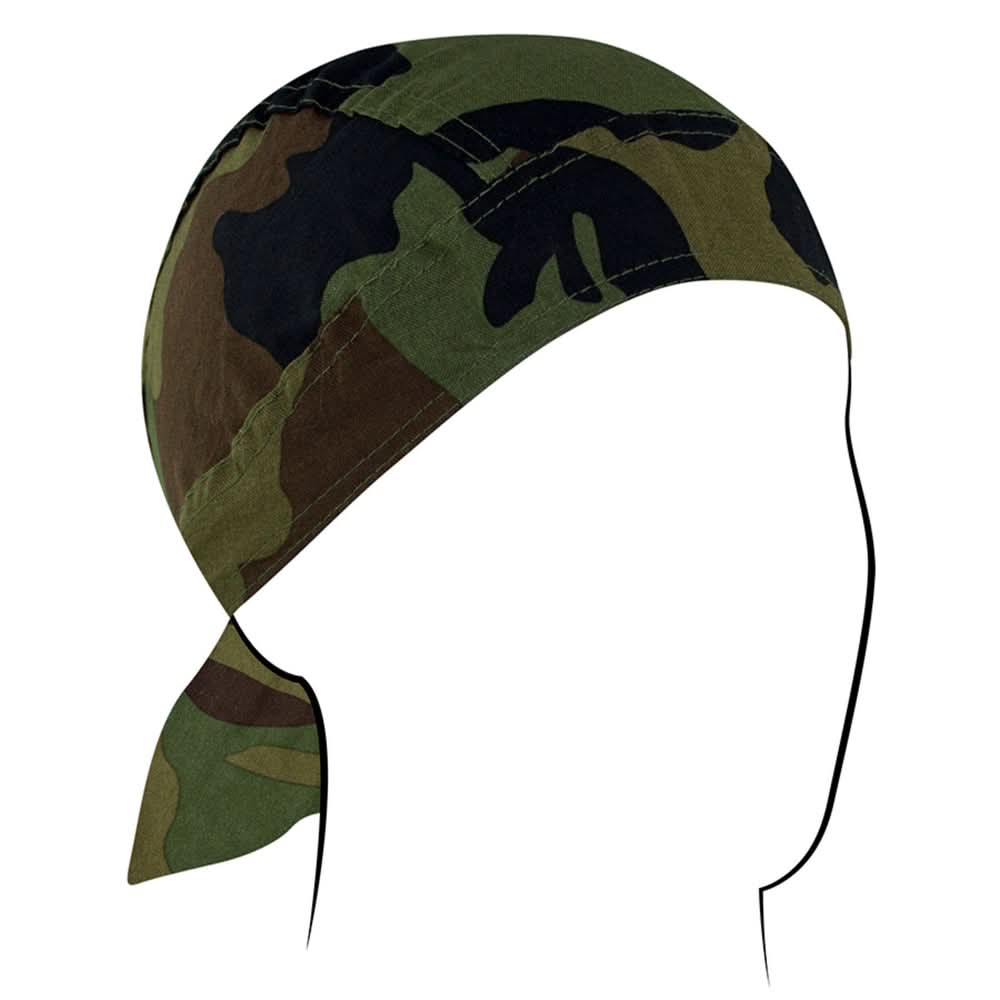 Z118C Flydanna®, Cotton, Woodland Camo Headwraps ZAN Headgear
