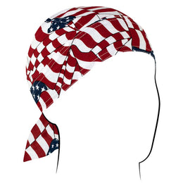 Z265 Flydanna®, Cotton, Wavy American Flag Headwraps ZAN Headgear