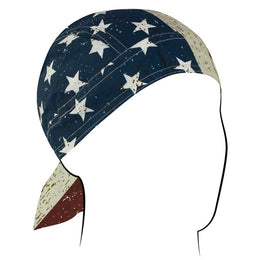 Z904 Flydanna®, Cotton, Vintage American Flag Headwraps ZAN Headgear