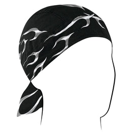Z353 Flydanna®, Cotton, Black Tank Flame Headwraps ZAN Headgear
