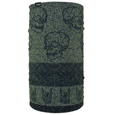 TF123 Motley Tube® Fleece Lined- Skull Fairisle Had/Neck/Sleeve Gear ZAN Headgear