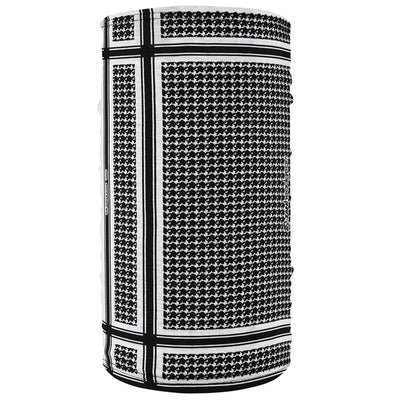 TF235BW Motley Tube® Fleece Lined- Houndstooth, Black and White Had/Neck/Sleeve Gear ZAN Headgear