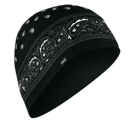 WHLL101 Helmet Liner/Beanie SportFlex(tm) Series, Black Paisley ZANHEADGEAR ZAN Headgear