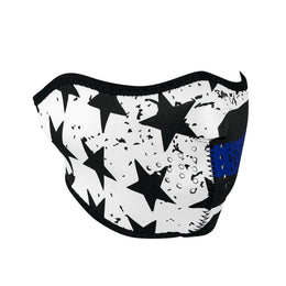 WNFM171H ZAN® Half Mask- Neoprene- Thin Blue Line Half Face Masks ZAN Headgear