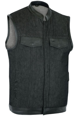Blackridge Men's Denim Motorcycle Vest Men's Denim Vests Renegade Classics