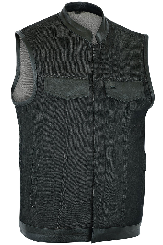 Blackridge Men's  Denim Motorcycle Vest