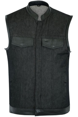 Blackridge Men's Denim Motorcycle Vest Men's Denim Vests Renegade Classics