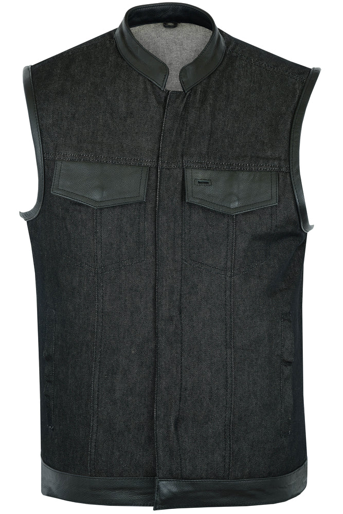 Blackridge Men's  Denim Motorcycle Vest