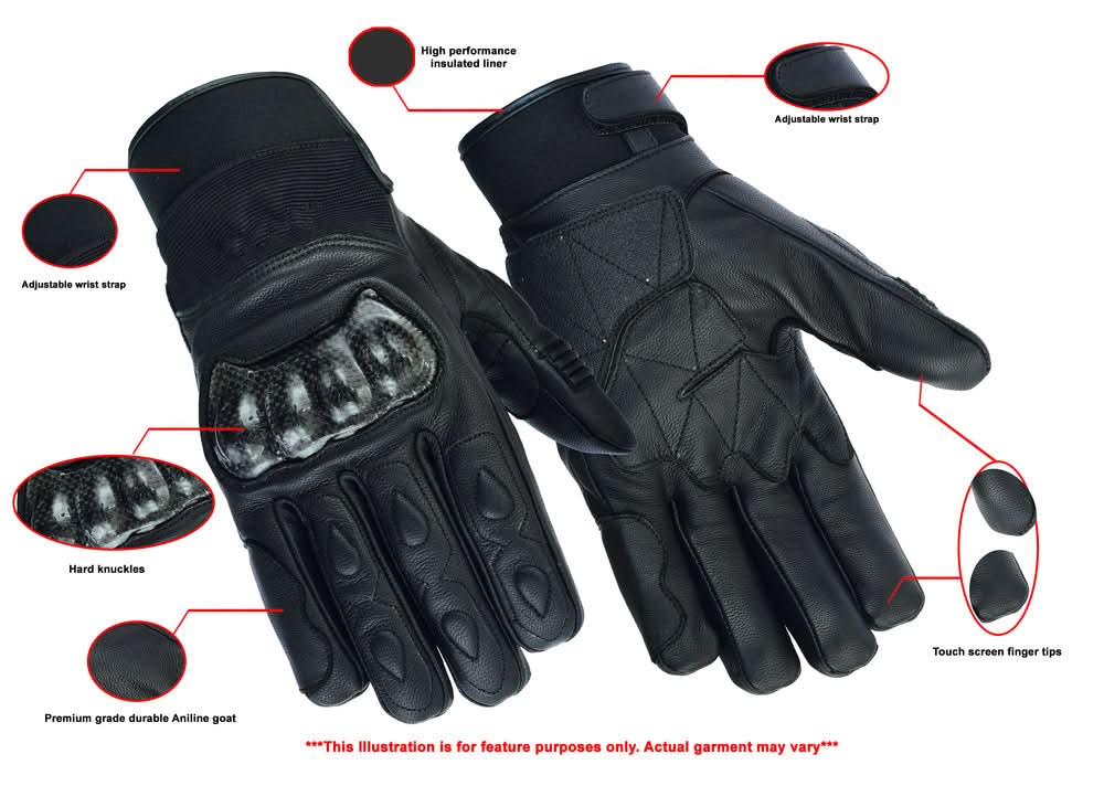 RuggedEdge Men's motorcycle gloves Men's Lightweight Gloves Renegade Classics