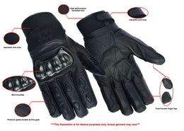 RuggedEdge Men's motorcycle gloves Men's Lightweight Gloves Renegade Classics
