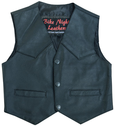 Barly kids leather vest Kid's Leather Renegade Classics