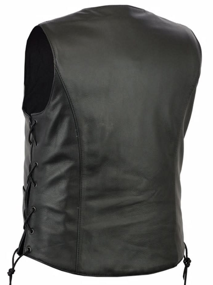Velesky Women's leather motorcycle vest Women's Leather Vests Renegade Classics