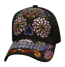 SBLSUSK Bling Sugar Skull Hat Hats Capsmith, Inc.