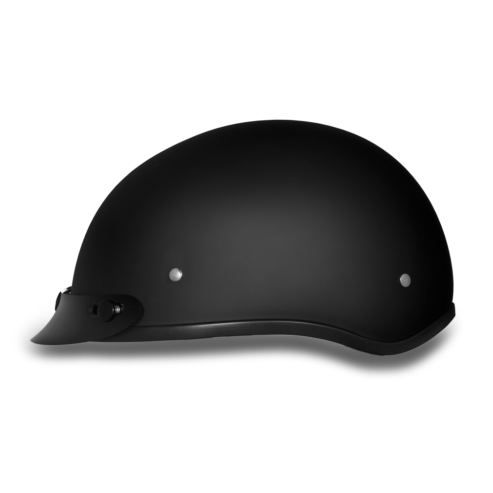 DOT Approved Daytona Skull Cap Helmet – Dull Black Helmets Daytona Helmets