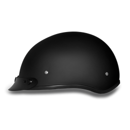 DOT Approved Daytona Skull Cap Helmet – Dull Black Helmets Daytona Helmets