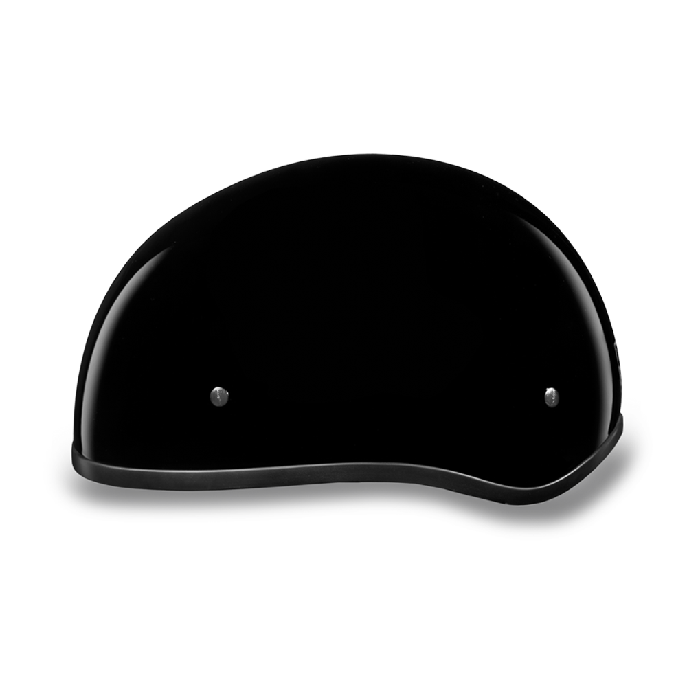 D1-ANS D.O.T. DAYTONA SKULL CAP W/O VISOR - HI-GLOSS BLACK Helmets Daytona Helmets