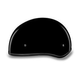 D1-ANS D.O.T. DAYTONA SKULL CAP W/O VISOR - HI-GLOSS BLACK Helmets Daytona Helmets