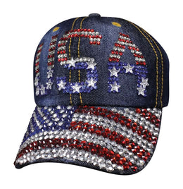 SBLUSF Denim USA Bling Hats Capsmith, Inc.