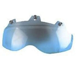 02-312 3 Snap Shorty Shield - Hard Coated Blue Mirror Helmet Accessories Echo