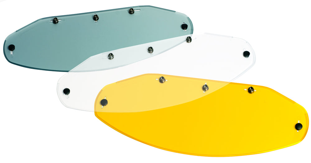 02-501 5 Snap Flat Sheild - Smoke Helmet Accessories Echo