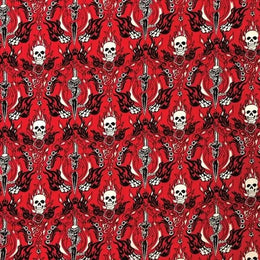 NT4418 Red Skull & Daggers Bandanas Carolina Mfg.