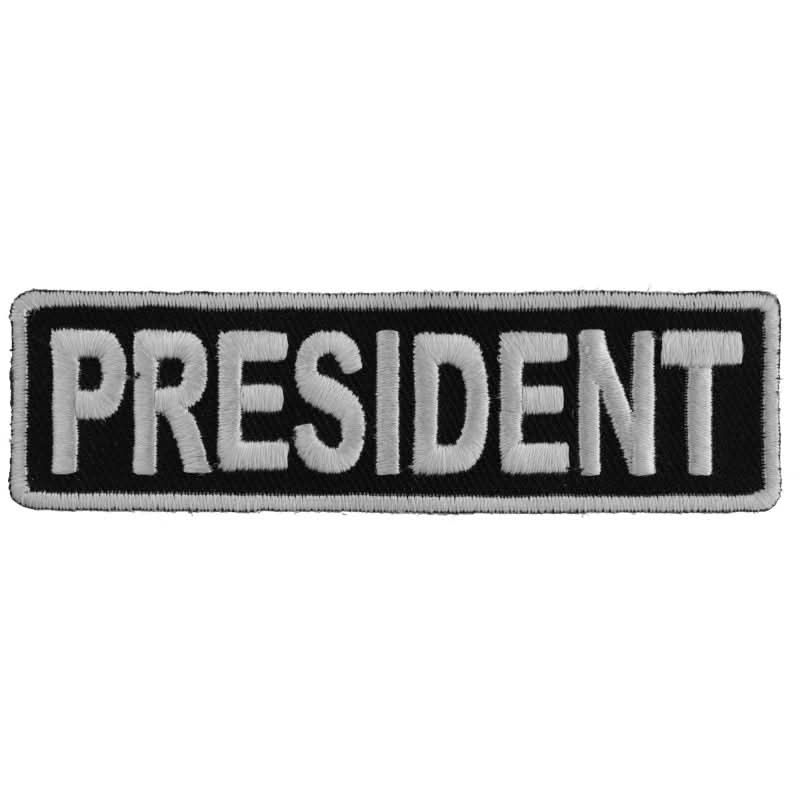 P3708 President Patch 3.5 Inch White Patches The Cheap Place