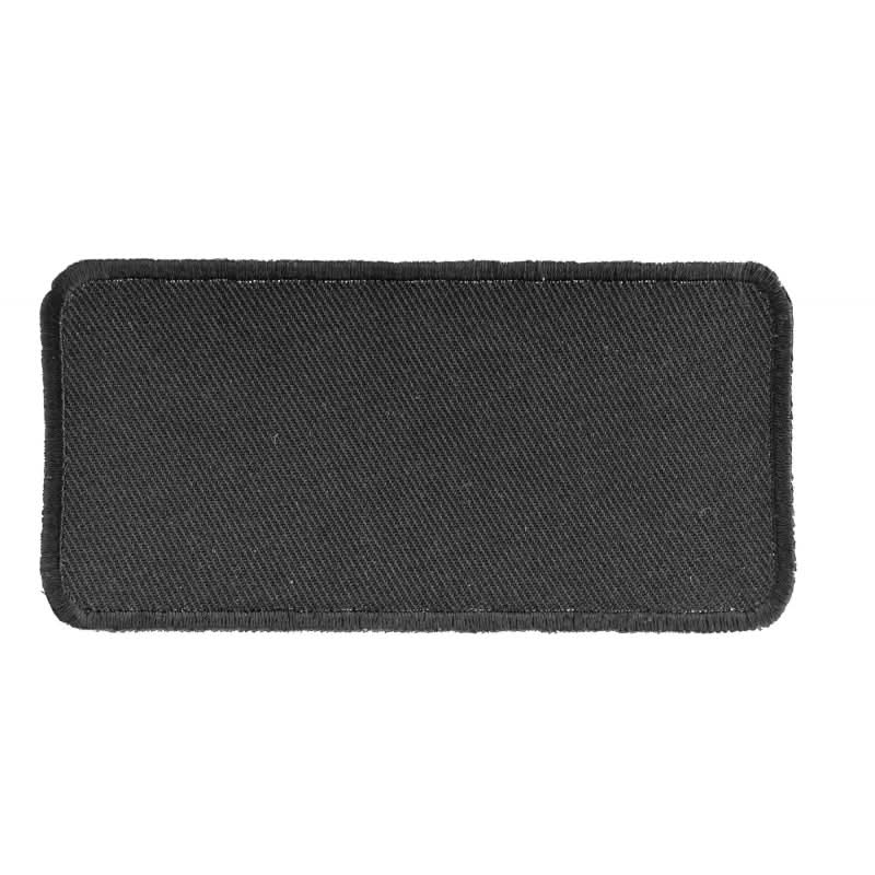 P4035 Black 4 Inch Rectangular Blank Patch Patches The Cheap Place