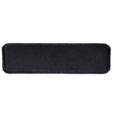 P4034 Black 4 Inch Rectangular Blank Patch Patches The Cheap Place