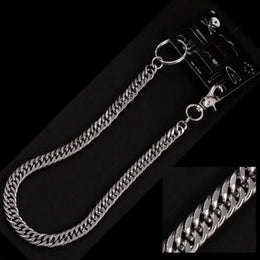 WC-703450 Chromed double chain wallet chain Wallet Chains/Key Leash Renegade Classics