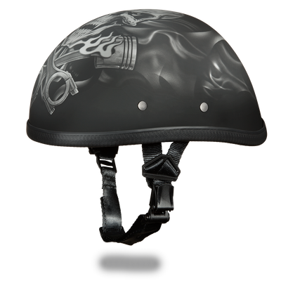 6002PS EAGLE- W/ PISTONS SKULL Non-DOT Helmets Daytona Helmets