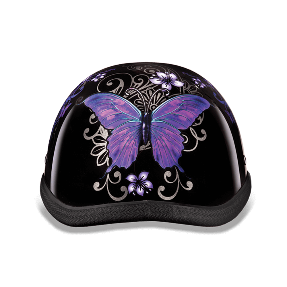 6002B EAGLE- W/ BUTTERFLY Non-DOT Helmets Daytona Helmets