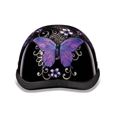 6002B EAGLE- W/ BUTTERFLY Non-DOT Helmets Daytona Helmets