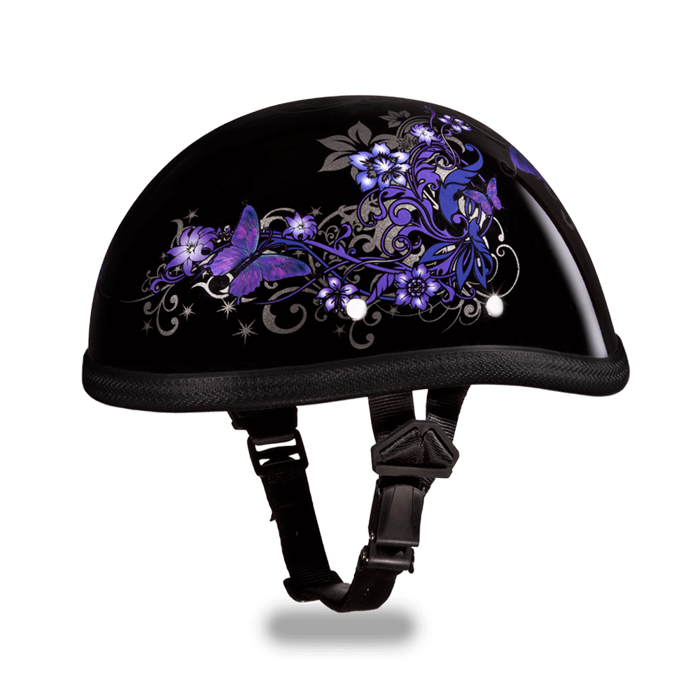 6002B EAGLE- W/ BUTTERFLY Non-DOT Helmets Daytona Helmets