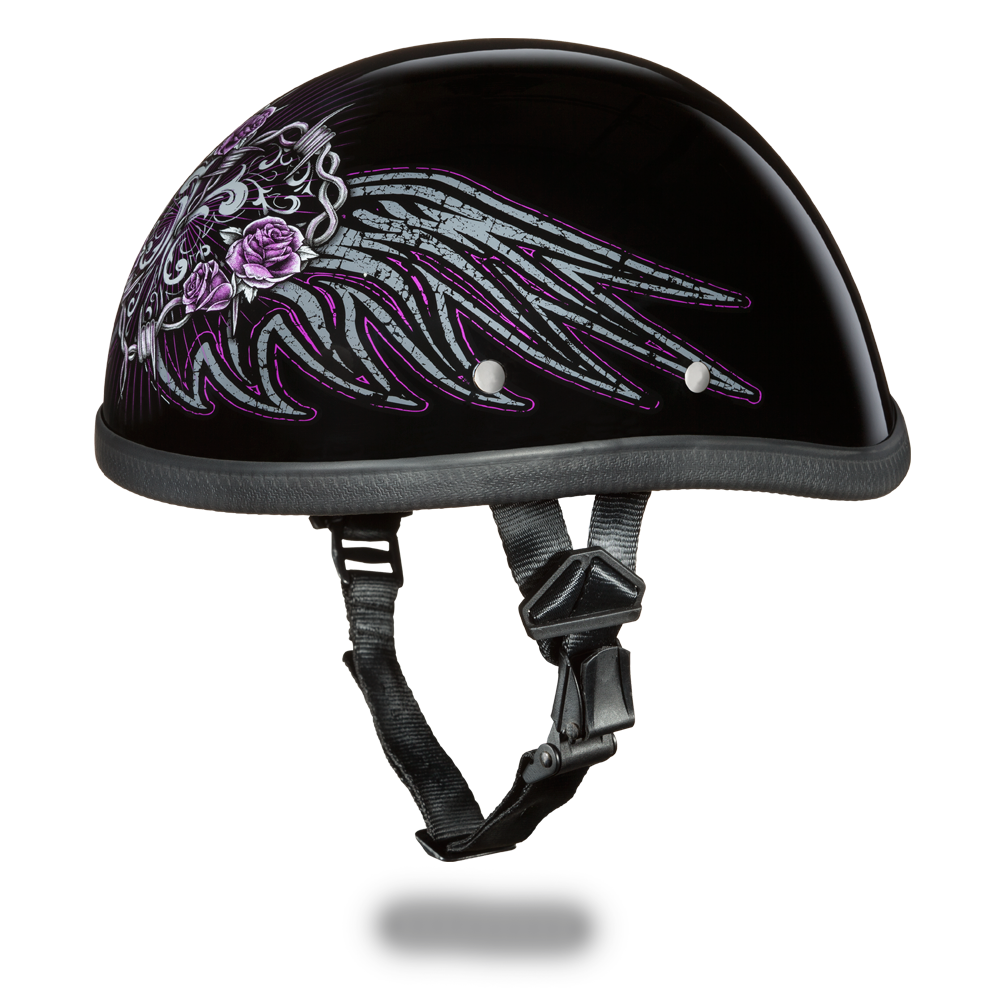 6002BWH EAGLE- W/ BARBED WIRE HEART Non-DOT Helmets Daytona Helmets