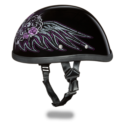 6002BWH EAGLE- W/ BARBED WIRE HEART Non-DOT Helmets Daytona Helmets