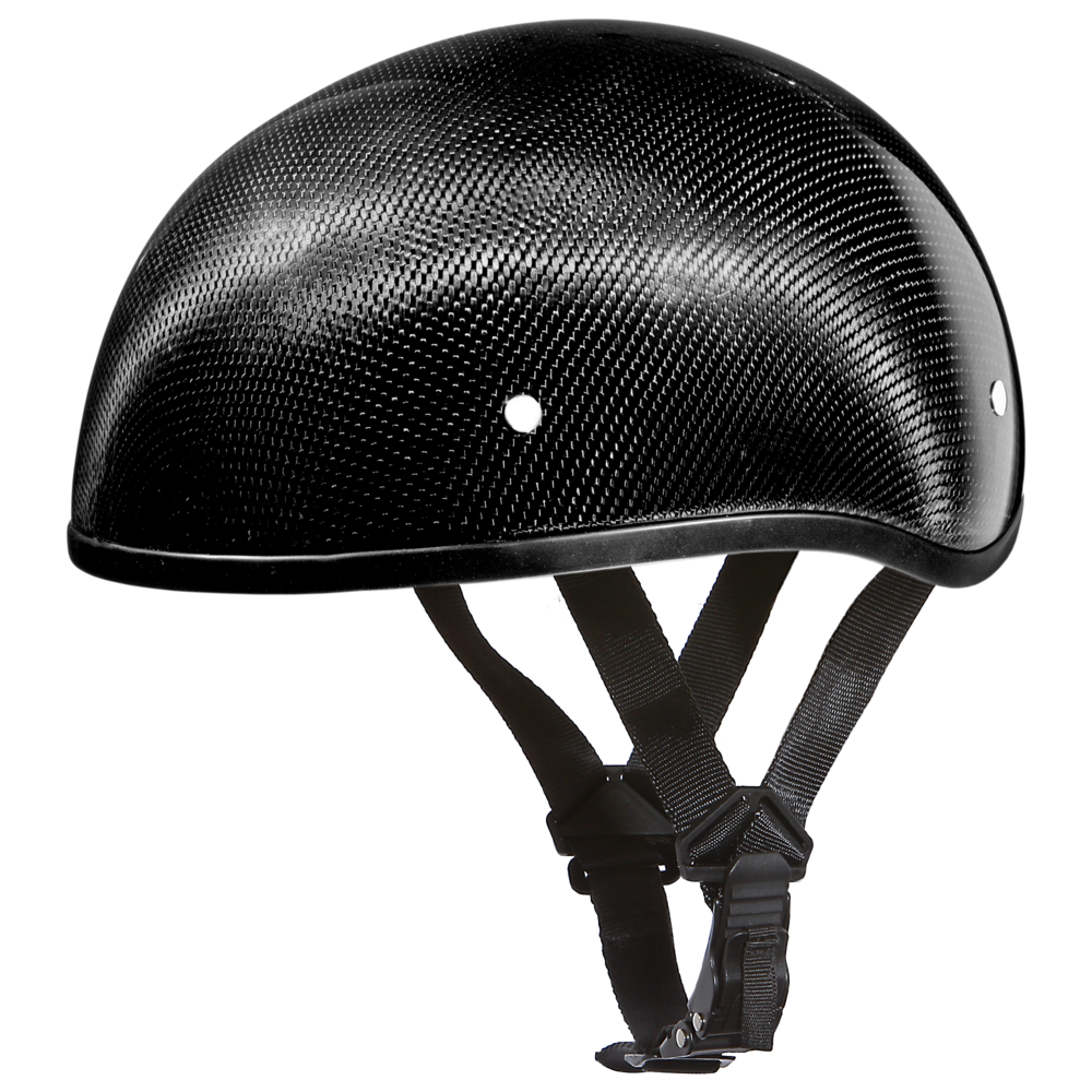 D2-GNS D.O.T. DAYTONA SKULL CAP W/O VISOR- GREY CARBON FIBER Helmets Daytona Helmets